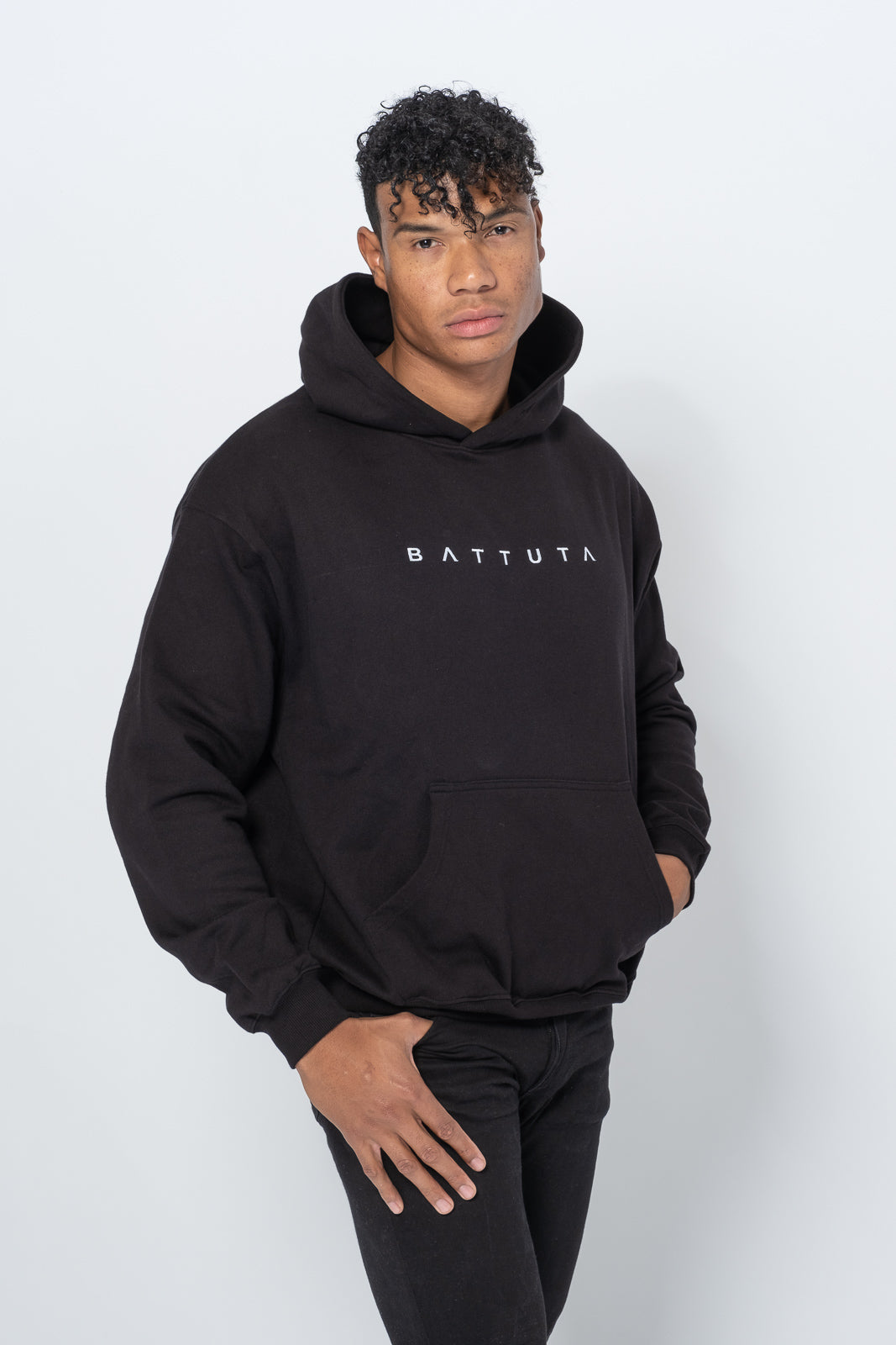 BATTUTA HOODIE BLACK